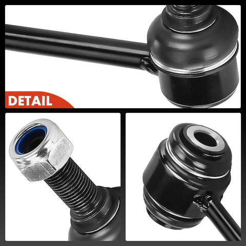 Detailed view of 2 Piece Front Sway Bar Link Kit For Jeep Grand Cherokee WK2 And Dodge Durango 2016 To 2024 components.