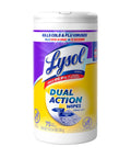Dual Action Disinfecting Wipes For Quick Cleanups On Any Surface, Antibacterial Scrubbing Wipes With Citrus Scent, 75 Count