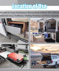 Heavy Duty Full Extension Drawer Slides 12 To 80 Inch Side Mount Ball Bearing Rails With Locking Drawer Glides 440 Lb Load Capacity 76mm Wide Used in Vehicles and Cabinets