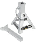 Beefy Aluminum Jack Stands Pair For Heavy Duty Lifts, 12,000 Pound Total Capacity, Lift Range 11.4 To 16.1 Inches, Self Locking Ratchet Handle