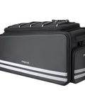 40L Bike Trunk Bag For Rear Rack With Foldable Panniers Ebike Battery Compatible Bag For Electric Bicycle Rear Seat Gear Black