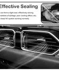 Car AC vent demonstrating cooling effect with Multi Size O Ring Kit For Car AC Repairs 139 Piece Set With 85 Washers And 54 Rubber Gaskets.