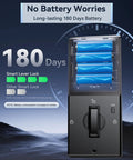 Keyless Entry Door Lock With Handle Set And WiFi App Control Fingerprint Scanner Electronic Keypad Deadbolt With 180 Days Battery