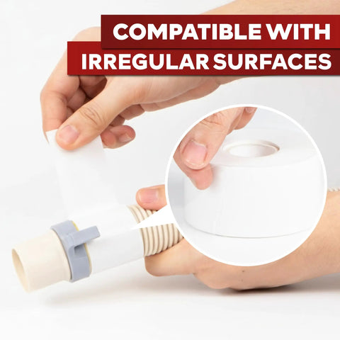 Self Fusing Silicone Tape Pro White Heavy Duty Plumbing Tape For Leaks Radiator Hoses Drain Pipes Electrical Cords Garden Hose