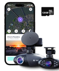 Pro Dash Camera For Cars With Dual Front And Cabin View Night Vision 24 Seven Parking Mode Full HD Dashboard Camera With WiFi