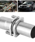 Heavy Duty Exhaust Pipe Repair Kit With Quick Fix Slip Joint Connector For Muffler Leaks, 2.75 inch stainless steel connector.
