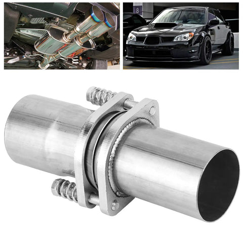 Heavy Duty Exhaust Pipe Repair Kit With Quick Fix Slip Joint Connector For Muffler Leaks, 2.75 inch stainless steel connector.