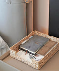 Water Hyacinth Letter Tray For A4 Files Desk Mail Paper Storage Basket Woven Organizer For Magazine Files And Office Documents