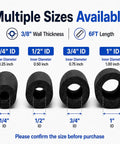 Hella Tough Three Quarter Inch Inner Diameter Foam Pipe Insulation Sleeve For Air Conditioning Hvac Lines shown with size options.