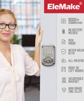 Keyless Mechanical Deadbolt Door Lock With Keypad Zinc Alloy Construction Sabbath Lock For Shabbos 100 Percent Mechanical