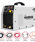 Beast Plasma Cutter 50 Amp Dual Voltage 110/220V IGBT Inverter With Large Digital Display And Air Sensor Delivers Clean 1/2 Inch Cuts 5/8 Inch Max Cut Post Flow 2T/4T Portable Metal Cutting Machine with accessories