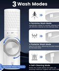 Toilet Bidet Attachment With Filter And Self Cleaning Dual Nozzle Frontal And Rear Wash Ultra Slim Non Electric Sprayer