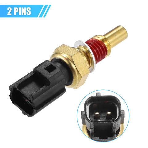 Top Tier Cylinder Head Temperature Sensor 8L3Z6G004A with 2 pins, brass housing for Ford Crown Victoria engine monitoring.