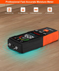 2-In-1 Pin And Pinless Pro-Grade Moisture Meter MS03 For Wood, Concrete, Drywall And More With LCD Display, Hold Function, Flashlight, Auto Power Off, And Non-Destructive Pinless Mode For Delicate Surfaces on wood floor