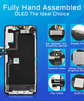 iPhone 11 Pro OLED Screen Replacement 5.8 Inch Full Assembly Digitizer Kit With Front Speaker Proximity Sensor 3D Touch
