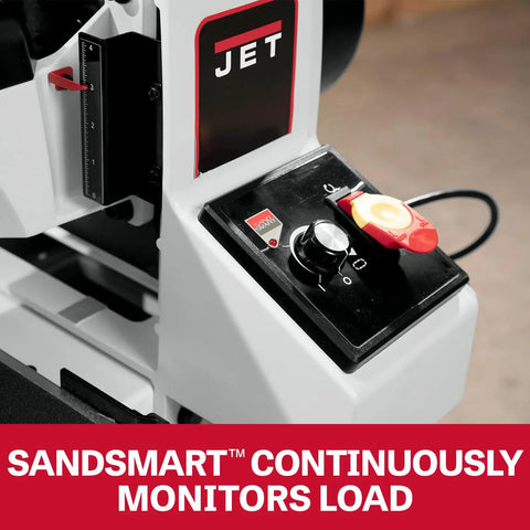 Control panel of 16 Inch Drum Sander With Open Stand For Heavy Duty Woodworking, 1-1/2 HP, 115V Single Phase, Sandsmart Load Monitoring