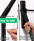 Security Bar And Sliding Glass Door Lock Adjustable Door Jammer With Interchangeable Caps And Rubber Tips installation steps