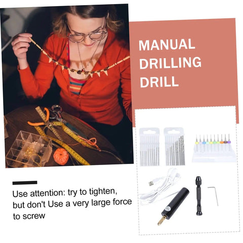 Mini Electric Drill Set For Jewelry Making And Crafting With USB Powered Mini Drill Twist Bits And PCB Accessories