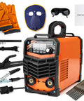 Dual Voltage Arc Welder For 110V Or 220V, 250 Amp Portable IGBT Inverter Welder kit with gloves, helmet, rods, and accessories