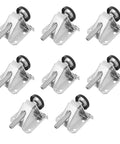 8 Pack Heavy Duty Adjustable Steel Furniture Leveling Feet With Anti Slip Pads For Precise Leveling On Workbenches And Shelving Units Universal Fit Easy Screw In Design No Tools Needed Stable Quiet And Non Marring, 8 steel levelers