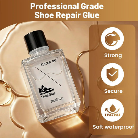 Heavy Duty Shoe Glue For All Kicks Waterproof Clear Adhesive For Sneakers Leather Shoes Boots Sandals And Hiking Shoes Strong Sole Repair Fast Fix Quick Dry Flexible Bond 1oz bottle