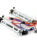 Fridge Defrost Heater And Thermostat Repair Kit For GE Hotpoint Kenmore, Includes Two Defrost Heaters And Thermostat