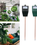 Two Pack Soil Moisture Meters For Houseplants And Outdoor Gardens, Color Coded Dial Hygrometer Test Kit, Black And Green