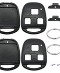 Lexus Key Fob Shell 2 Pack 3 Button Replacement Case for Keyless Entry Remote with accessories, including keychains and screwdriver.