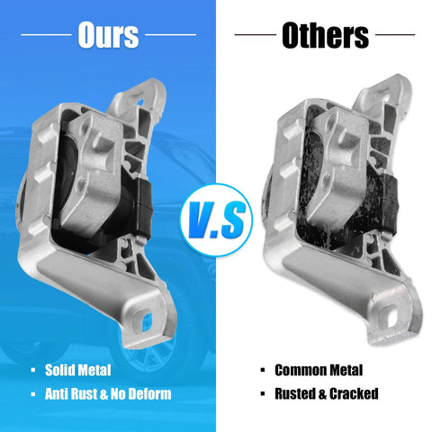 Comparison of right engine motor mount for Mazda 3 2.0L L4 Gas 2004 2010 BP4S39060 reduce clunking noise and engine vibration