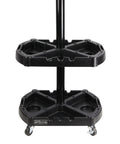 Base Station Modular 3 Tray Rolling Tool Organizer Cart In Black For Cars Trucks And Motorcycles Easy Assembly For Auto Detailers