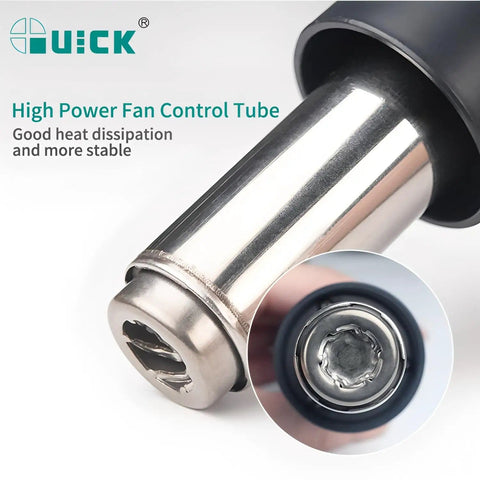 High power fan control tube of Pro Grade Hot Air Desoldering Station With Digital Display For Chip And PCB SMD Rework Three Independent Channels Each With Per Channel Air And Temperature Control Brushless Vortex Fan Magnetic Switch Password Lock And Auto Sleep