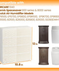 Premium 1043 Heavy Duty Humidifier Filter Replacement beside compatible evaporative humidifier models