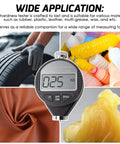 Pocket Size Shore A Hardness Meter Durometer 0-100HA Digital Tester With Large LCD Display For Rubber Leather Resin Fiber Glass Wax And More Ideal For QC And Material Testing used on tire, bottles, leather, and wax