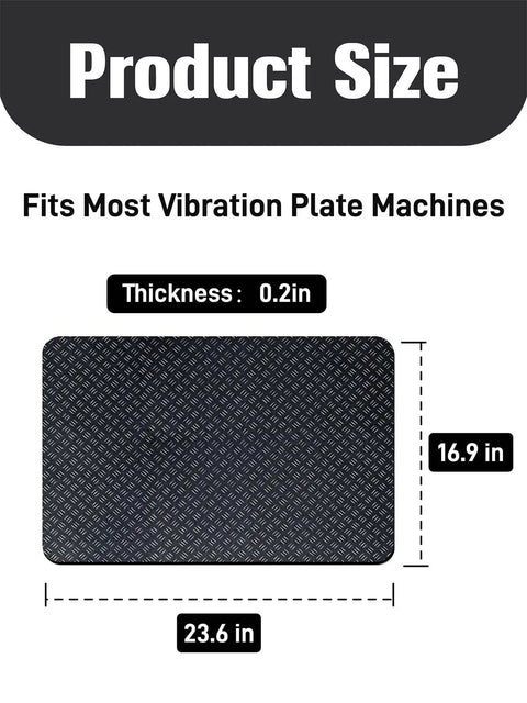 Double Sided Non Slip Mat For Vibration Plate Machine With Anti Vibration Pad And Exercise Mat For Most Vibration Platform Machines Reducing Noise And Protecting Floors And Carpet From Shocks And Slippage During Home Gym Workouts