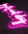 Pink Neon Nail Sign For Nail Salon And Beauty Studio Decor LED Light Open Sign Wall Art Perfect For Nail Rooms, Beauty Bars