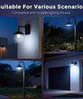 Three Pack Motion Sensor Light Bulbs With Auto Night Activation For Low Light, Ultra Sensitive Motion Detector Lamps For Hallways And Closets, Energy Saving, Gentle Soft Lighting, Go To Easy Fit In Standard Sockets. Outdoor wall and garden lights at night