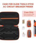 Hard Case Storage Box For ET310 AC Circuit Breaker Finder, 80041 Outlet Repair Kit, And RT250 GFCI Receptacle Tester Accessories