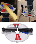 Top Shelf Wood Routing Guide Jig Aluminum Alloy Slot Milling Template With Heavy Duty Bushings And Tight Locking Pins, showcasing precise edge guiding.