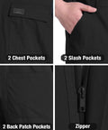 Lightweight Mens Short Sleeve Coveralls And Mechanic Work Jumpsuit Featuring Deep Cargo Pockets Woven From Breezy Summer Twill Cotton Blend For tough job sites, showing pockets and zipper details.