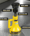 Heavy Duty Five Ton Car Support Screw Jack For Home Garage Construction And Bridge Stabilization Pro Grade Lift With Adjustable Range