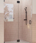 Frameless Shower Door Hinge With EnduroShield Glass Coating, 78 In By 45.75 In Polished Brass Finish, Built Tough Heavy Duty Glass Enclosure Hardware For Modern Bathrooms on glass shower door