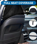 Side view of car interior with Waterproof Towel Car Seat Cover Sweat-Wicking Front Seat Protector showing fit and features