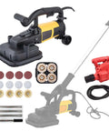 Beast Mode 4 Head Concrete Grinder And Surface Planer Kit With Industrial Diamond Wheels 3800W, includes grinding pads and accessories.