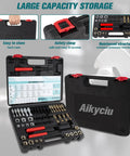 Workhorse 49-Piece Thread Chaser Set With UNC UNF And Metric Taps Dies And Files Color Coded in open and closed case