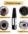 Thirteen Size Left Hand Spiral Screw And Bolt Extractor Kit With Four Adapters And Storage Case For Pulling Damaged Screws Bolts Pipes