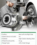 Mechanic installing Two Pack Rear Wheel Bearing And Hub Assembly For Subaru Five Lug Fit Forester 2014 2018 Impreza 2012 2019 Crosstrek 2016 2020 XV Crosstrek 2013 2015 2L H4 OE 512518 28473FJ020