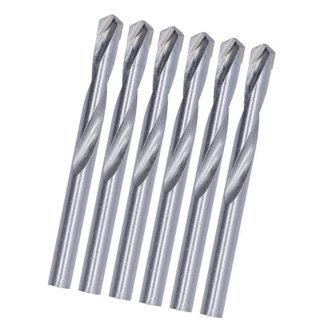 Close-up of 8mm tungsten steel drill bits from 10Pcs 8mm Twist Drill Bit Set With Straight Shank Tungsten Steel Engraving End Mill Kit For PCB CNC Circuit Boards Metal Plastic Wood Glass Fiber Carbon Fiber DIYers And Pros Precision Milling