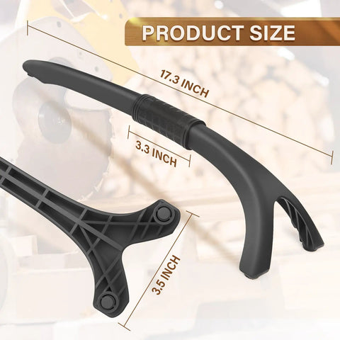 Skip The Bandages With This Heavy Duty Miter Saw Hold Down Stick Designed To Shield Your Knuckles From Kickback While Delivering Rock Solid Grip For Every Precision Cut You Crave In The Workshop, measuring 17.3 inches with dual fork ends.