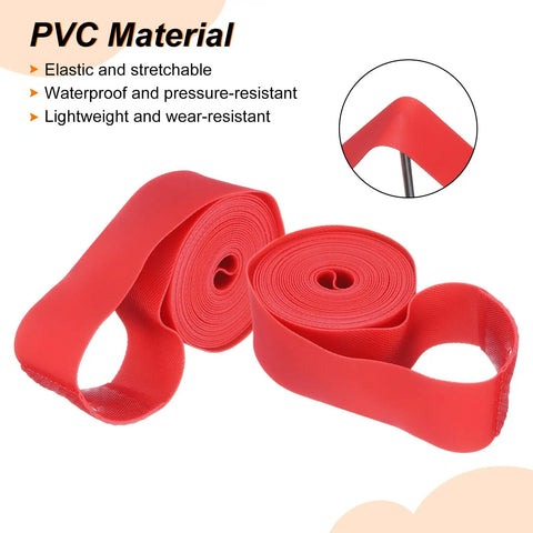 Two Pack 700C Rim Tape 18mm PVC Wheel Rim Strip Liner Inner Tube Protector Guard Anti Scratch Cushion Pad For Road And MTB Rims