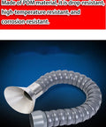 Articulated Fume Extractor Arm That Bends Wherever You Need It Sucks Up Welding Smoke Like A Champ Shop Grade Flexible Hose For Soldering Lab Work Or Garage Heavy Duty Air Filtration 1 Meter, POM material flexible duct.